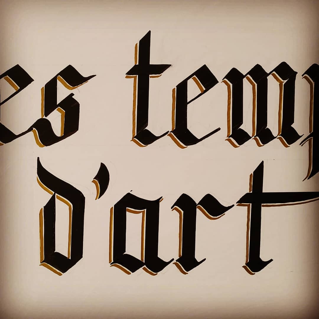 Notre histoire en calligraphie